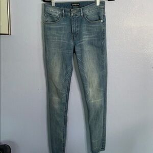 EXPRESS jeans size 6 perfect legging Blue denim jean